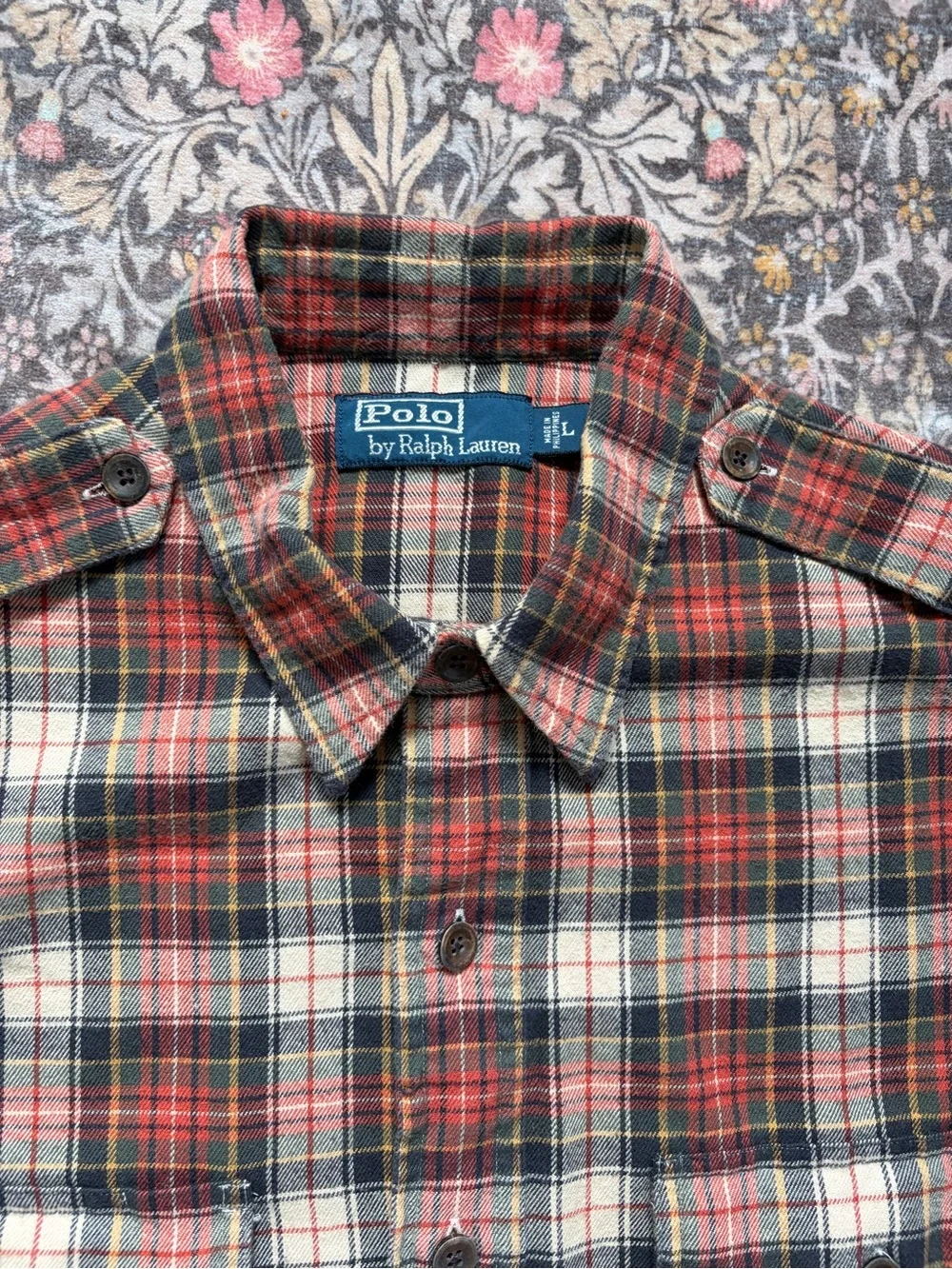 Polo Ralph Lauren western style flannel shirt, Men’s Large